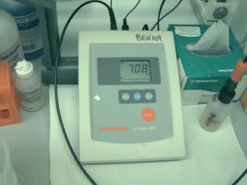 pH meter.