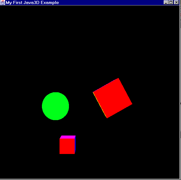 My First Java3D Example.