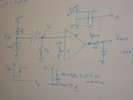 A diagram of a light-triggered alarm circuit.