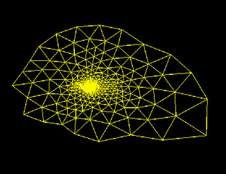 Unstructured grid for a four element airfoil.