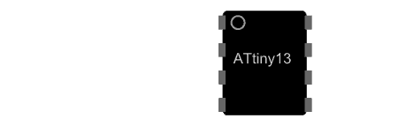 Drawing of IC package showing the locator dot in upper left corner.