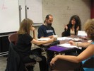 Image of first production meeting with designers and director.