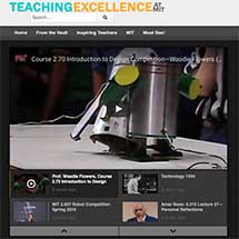 A screenshot of the MIT Teaching Excellence website.